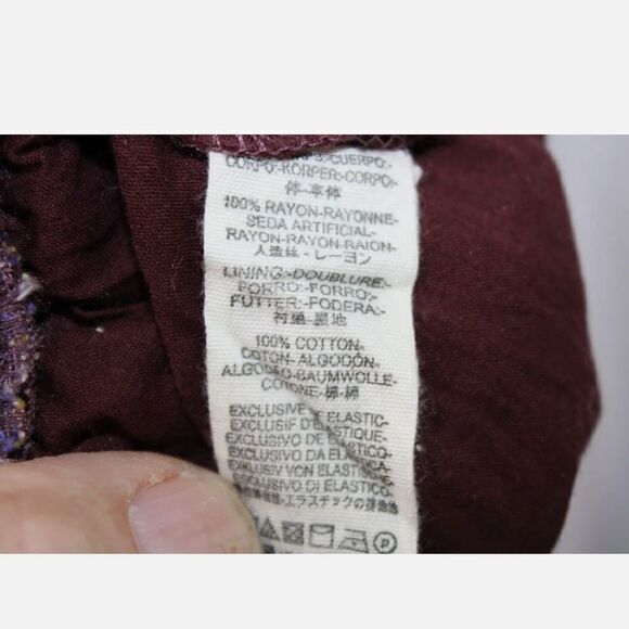 Free People She Will Be Loved Shorts Size S Loose Fit Stripe Purple OB955987S - Picture 6 of 6